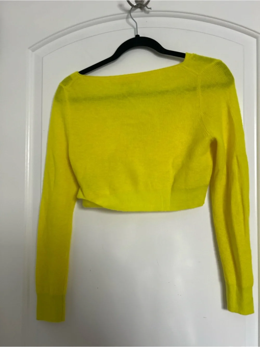 J. Crew Featherweight 100% cashmere cropped cardigan sweater Size S Preppy Chic